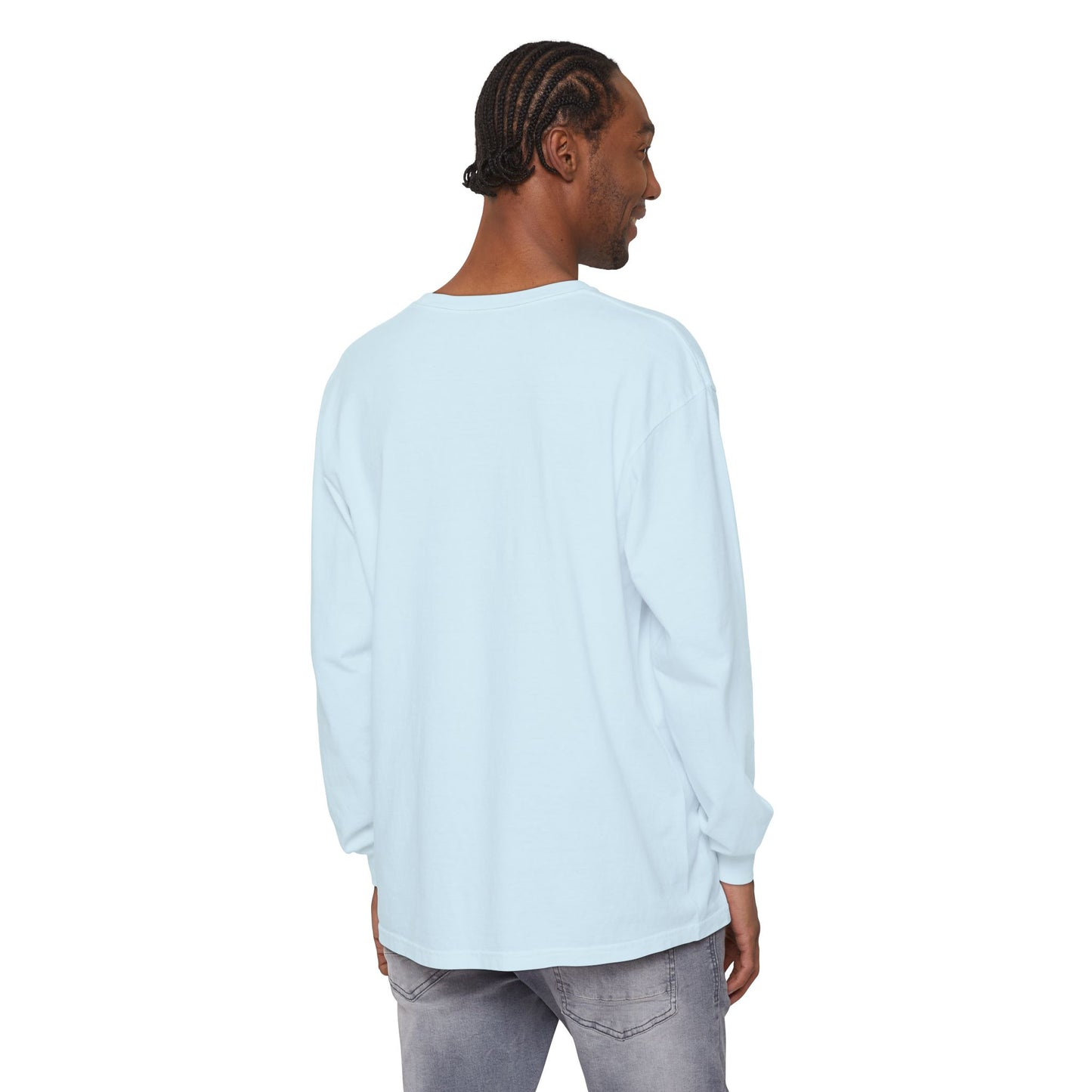 Outdoors Dad Long Sleeve Tee Chambray Long-sleeve