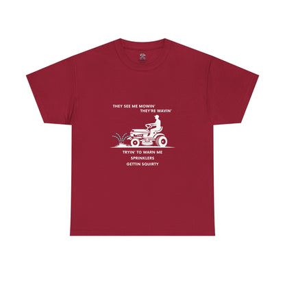 Mow Dad Mow Problems Tee