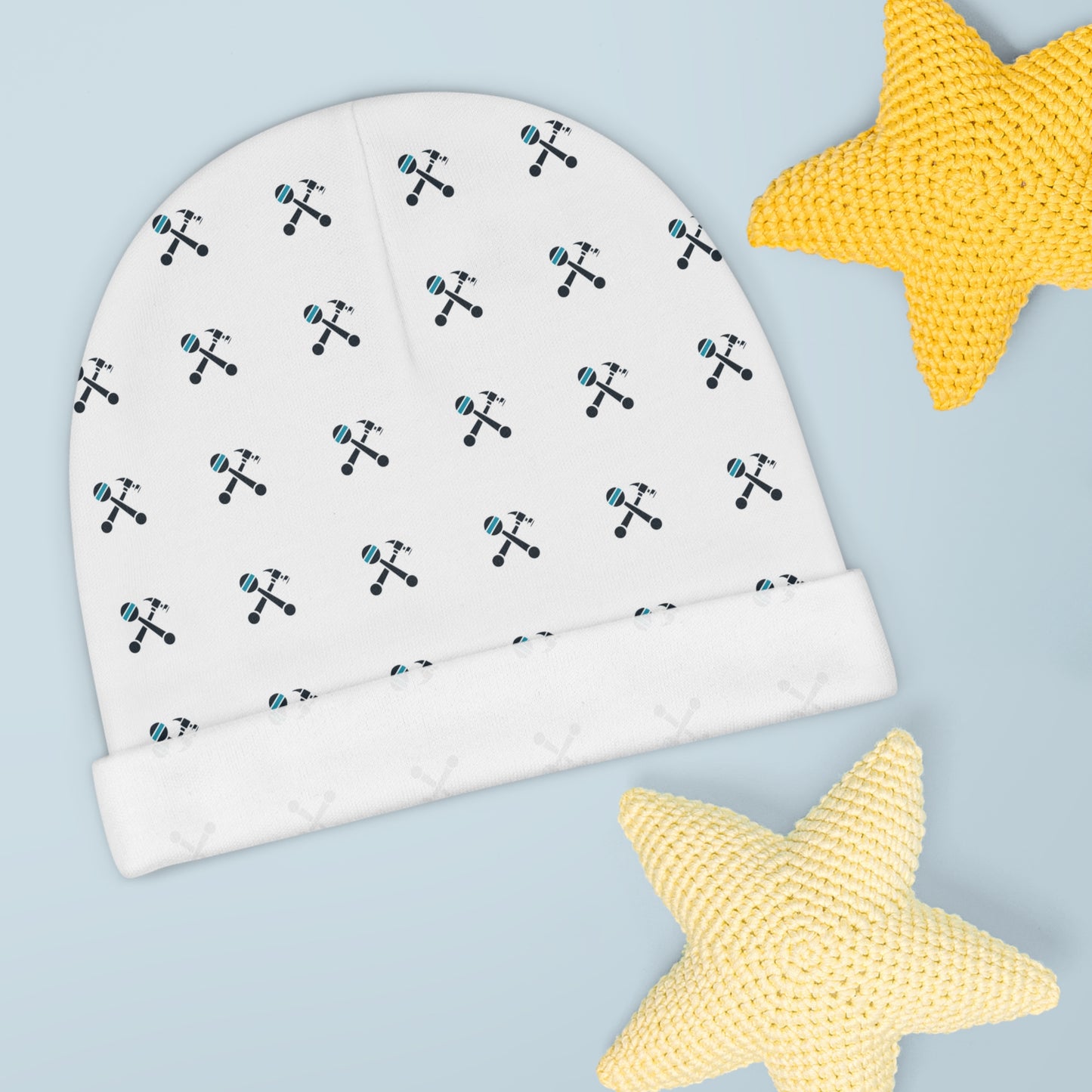 Hammer & Rattle Baby Beanie All Over Prints