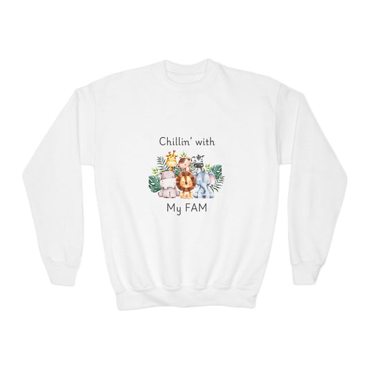 Chillin with My Fam Youth Sweatshirt