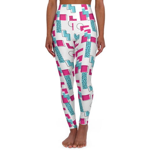 Retro Mom Glow High Waisted Yoga Leggings
