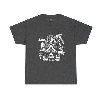 High Contrast Camping Scene Tee