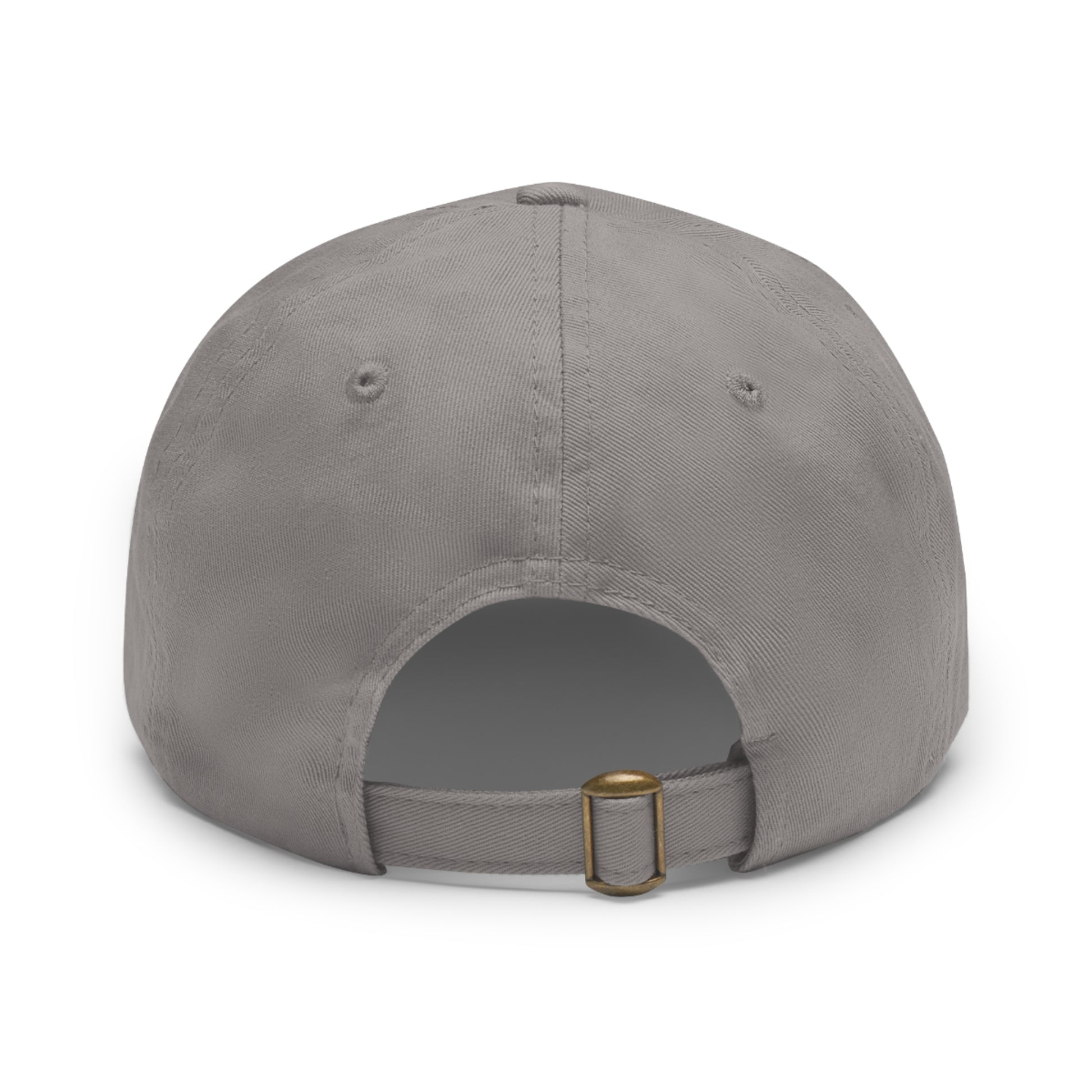 The Dada Leather Patch Dad Hat Grey Grey patch Hats