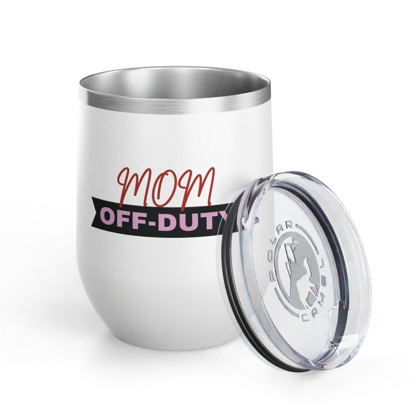 Mom Off Duty Wine Tumbler, 12oz
