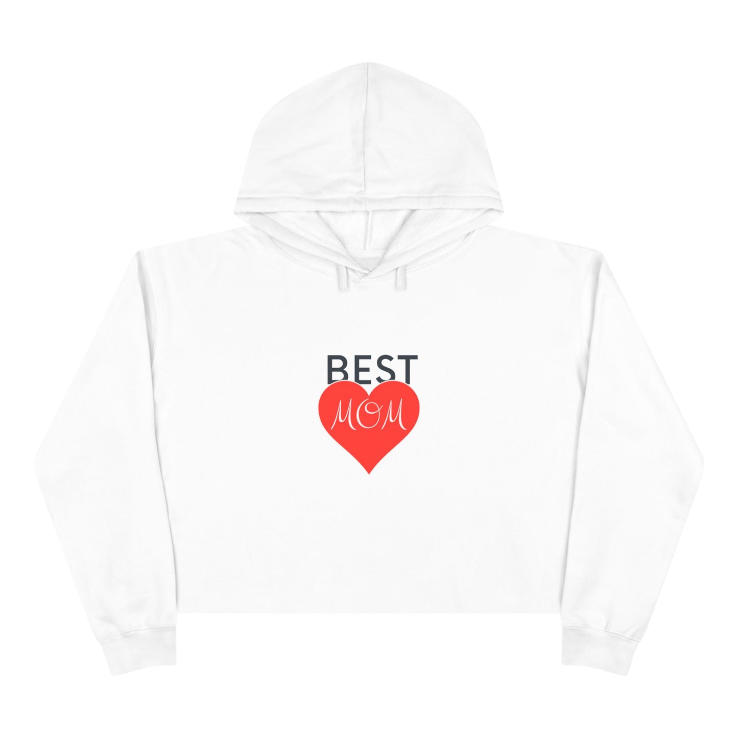 Best Mom Crop Hoodie