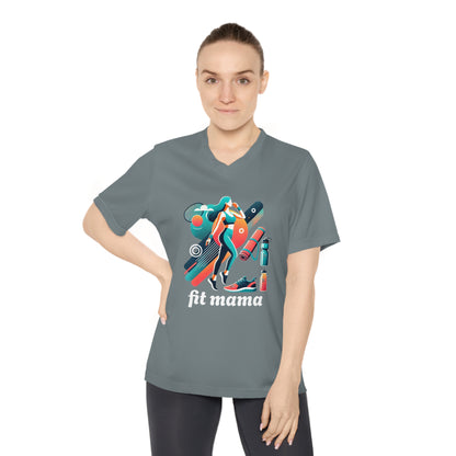Mom Moves V-Neck Sport Tee