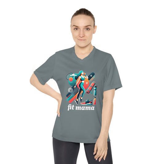 Mom Moves V-Neck Sport Tee