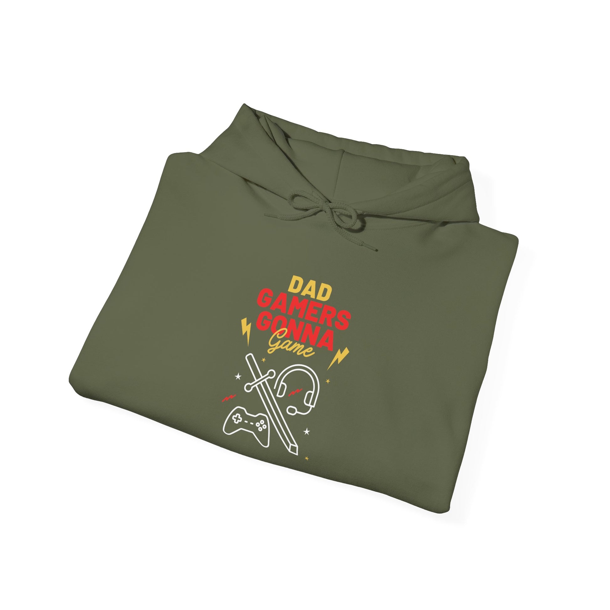 Gamer Dad's Hoodie Military Green Hoodie