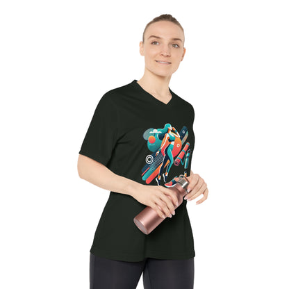 Mom Moves V-Neck Sport Tee