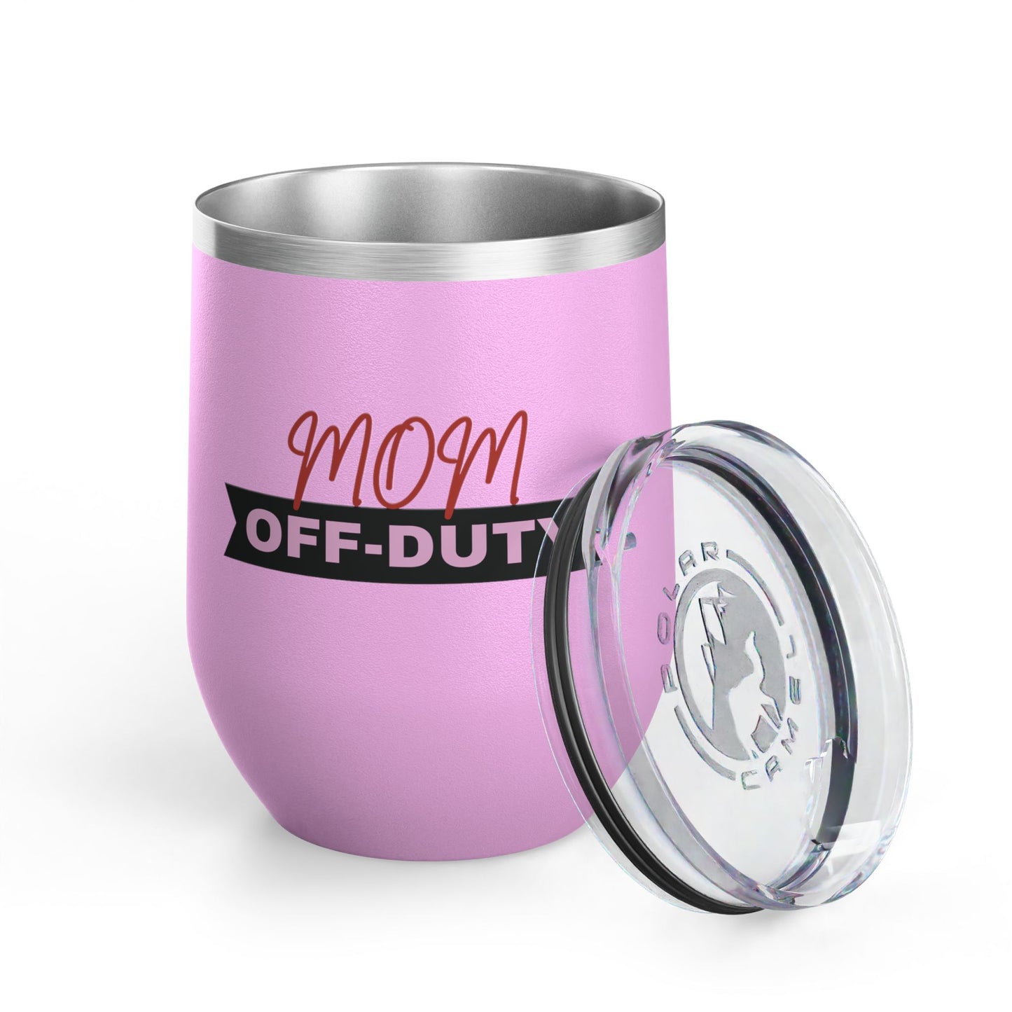 Mom Off Duty Wine Tumbler, 12oz