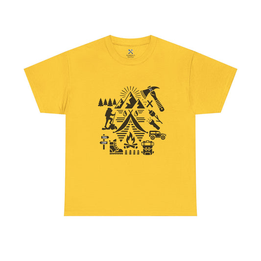 High Contrast Camping Scene Tee