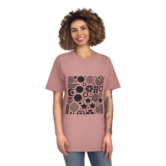 High Contrast Shapes Faded Tee Faded Rose T-Shirt