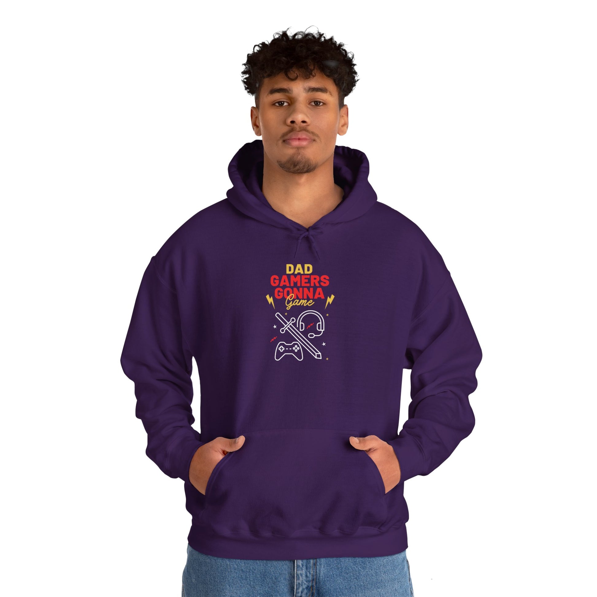 Gamer Dad's Hoodie Heather Navy Hoodie