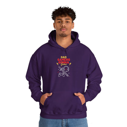 Gamer Dad's Hoodie Heather Navy Hoodie