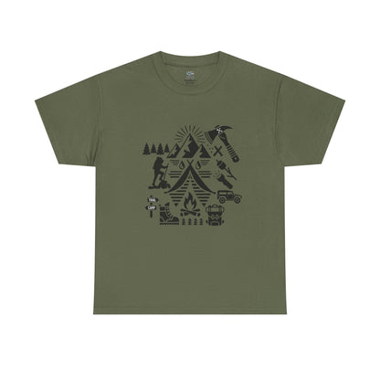 High Contrast Camping Scene Tee