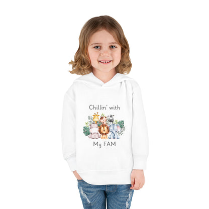 Chillin with My Fam Toddler Fleece Hoodie