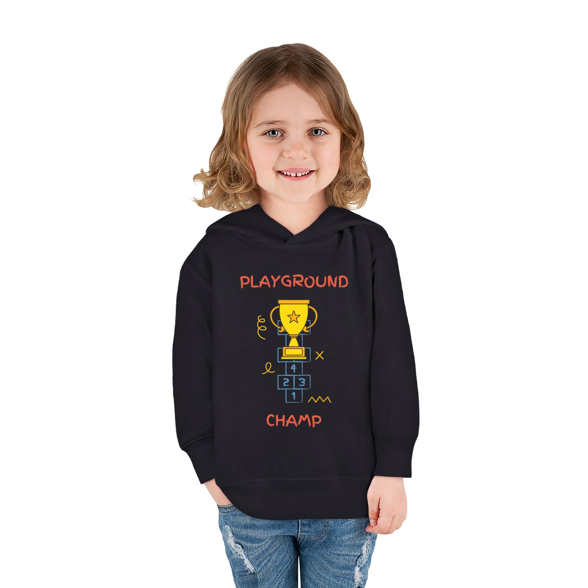 Playground Champ Toddler Fleece Hoodie Black Kids clothes