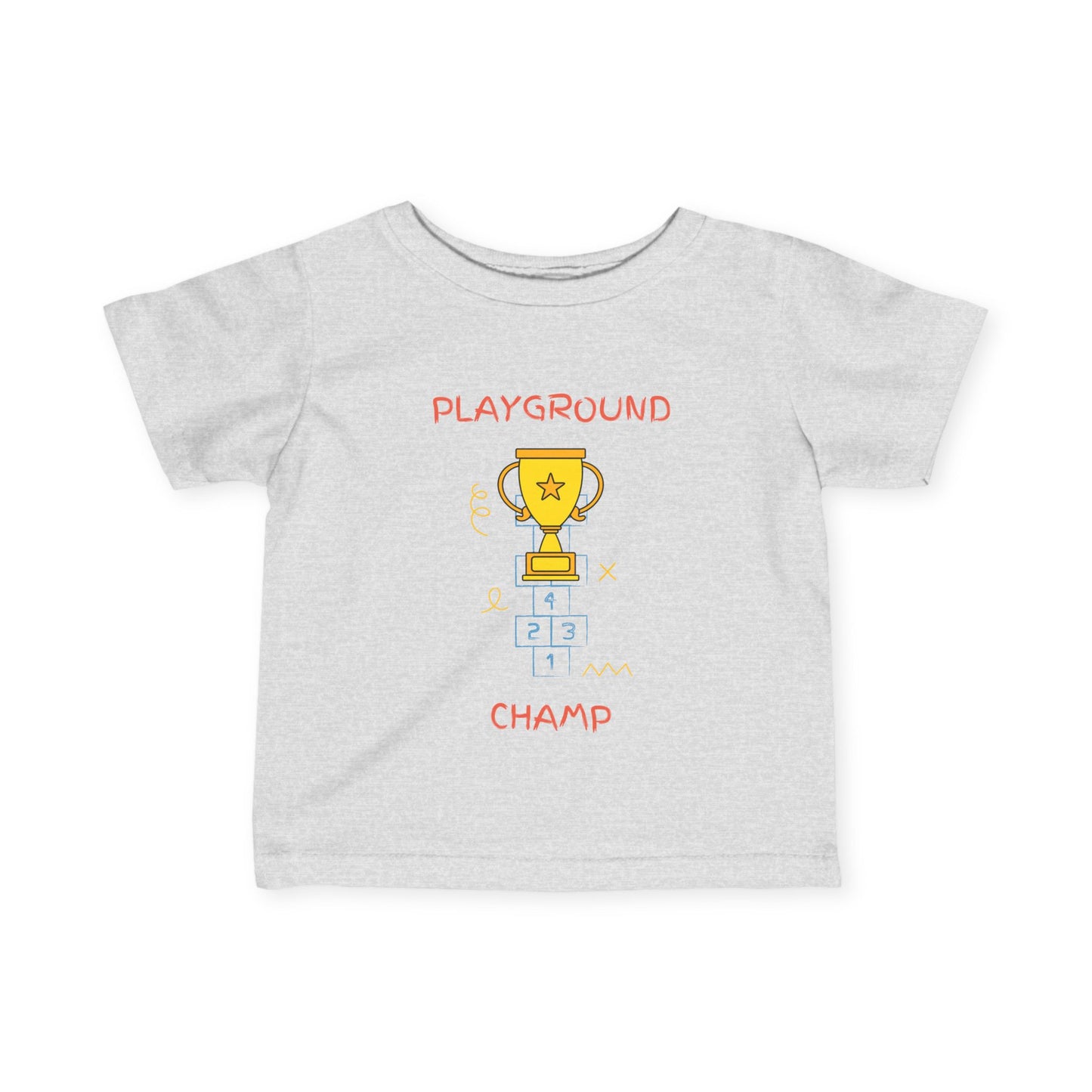 Playground Champ Infant Tee Heather Grey Kids clothes