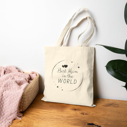 Best Mom in the World Canvas Tote Bag