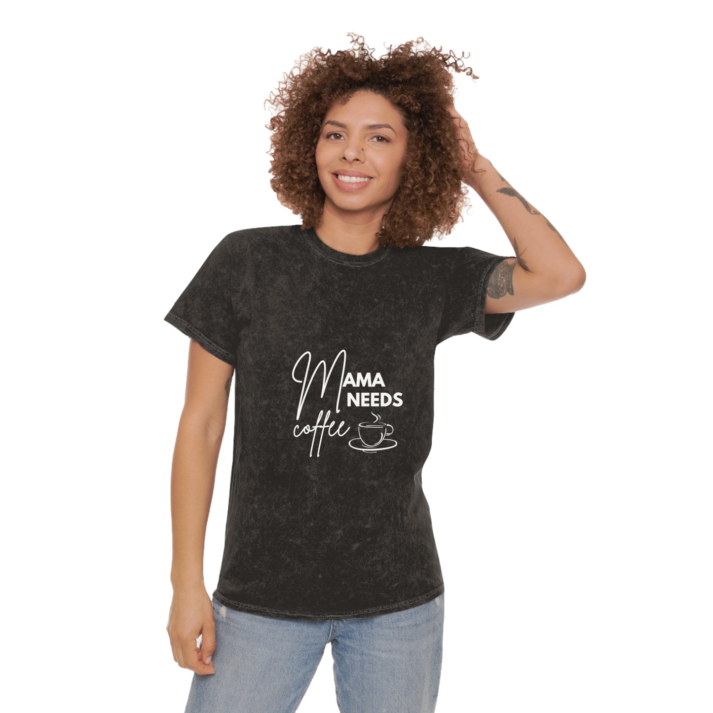 Mama Needs Coffee Mineral Wash Tee
