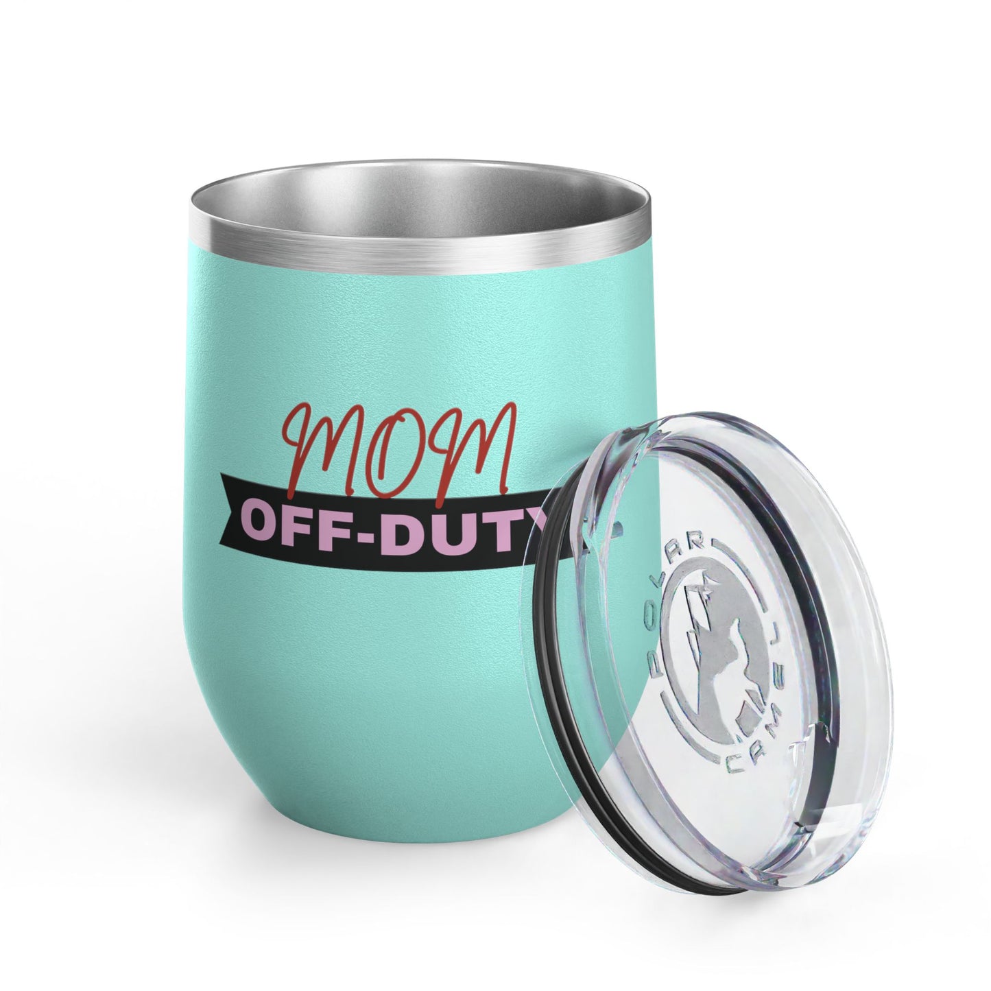 Mom Off Duty Wine Tumbler, 12oz
