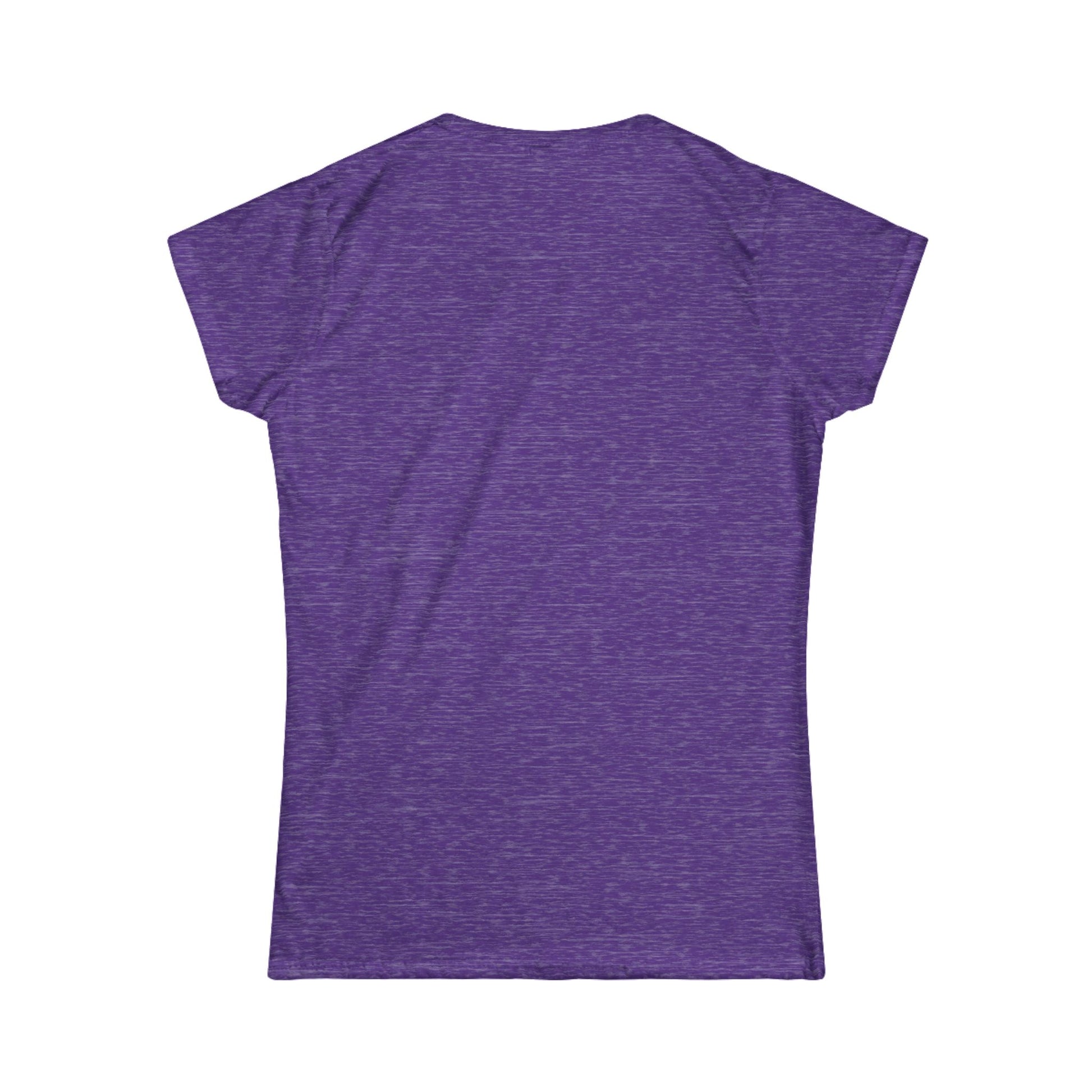 Mom Life Fitted Tee Heather Purple T-Shirt