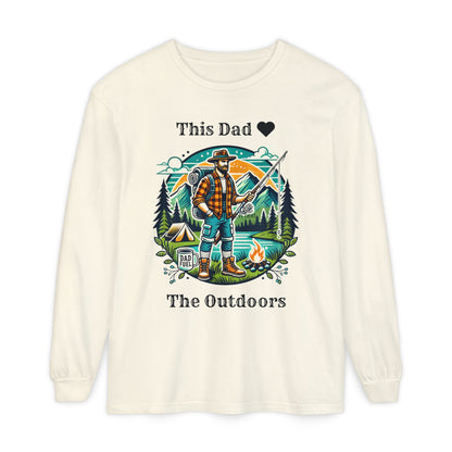Outdoors Dad Long Sleeve Tee Ivory Long-sleeve