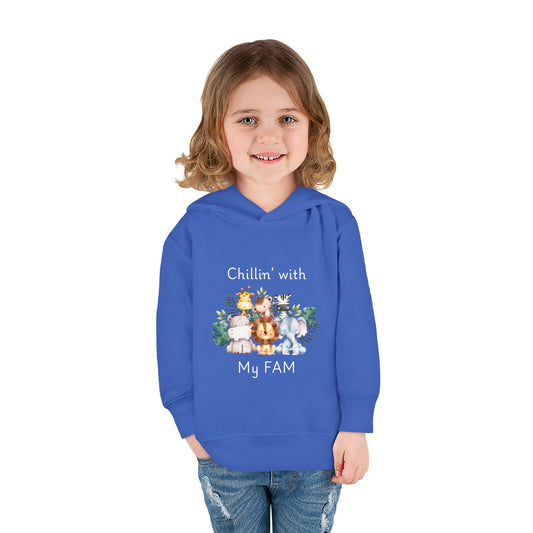 Chillin with My Fam Toddler Fleece Hoodie