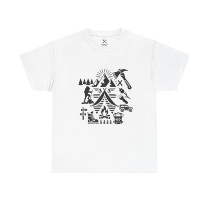 High Contrast Camping Scene Tee