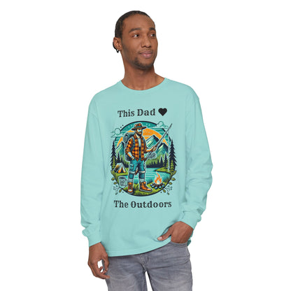 Outdoors Dad Long Sleeve Tee Chalky Mint Long-sleeve