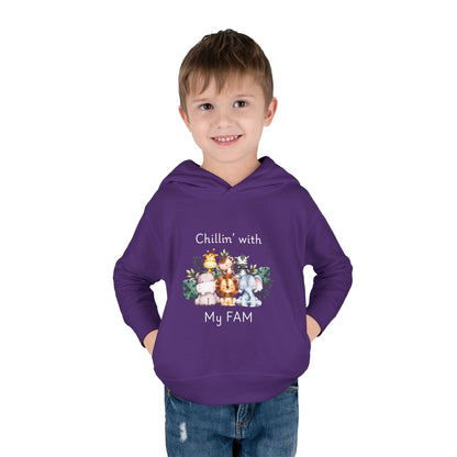 Chillin with My Fam Toddler Fleece Hoodie