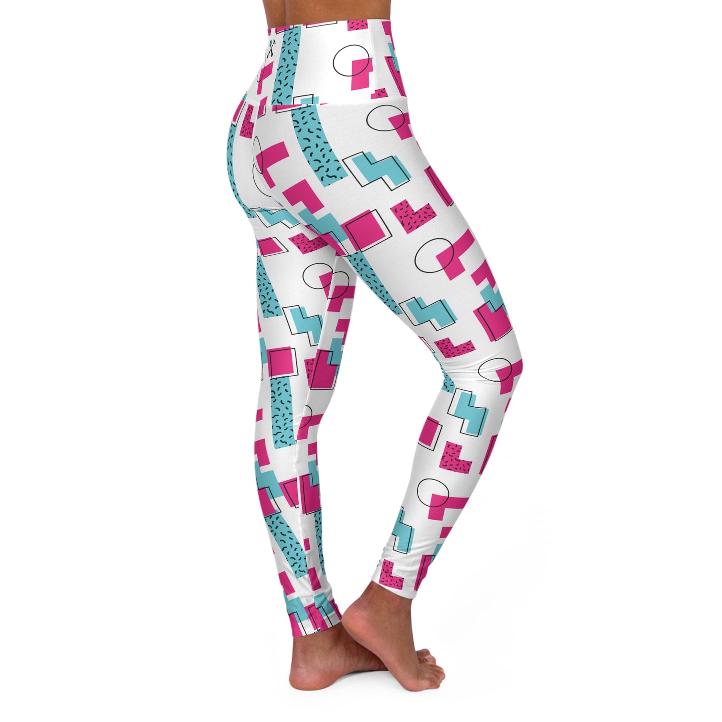 Retro Mom Glow High Waisted Yoga Leggings