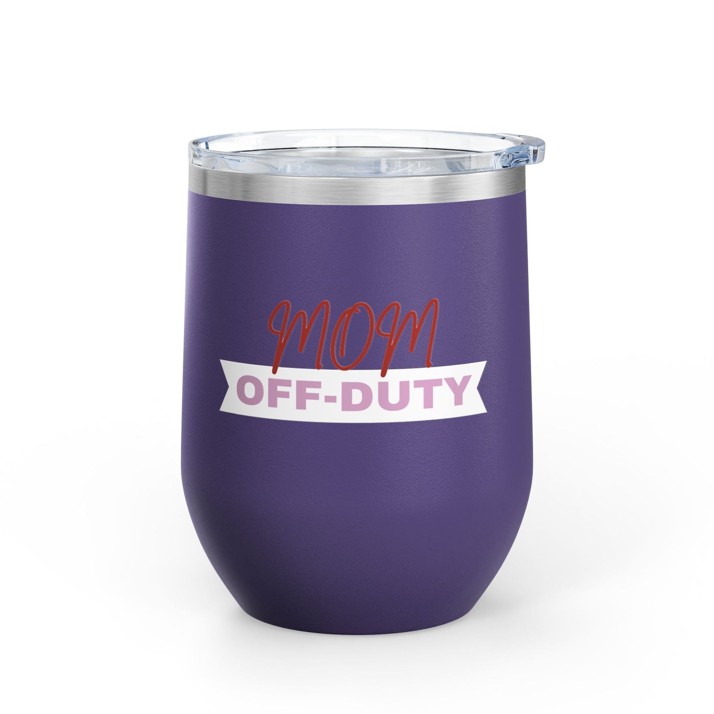 Mom Off Duty Wine Tumbler, 12oz