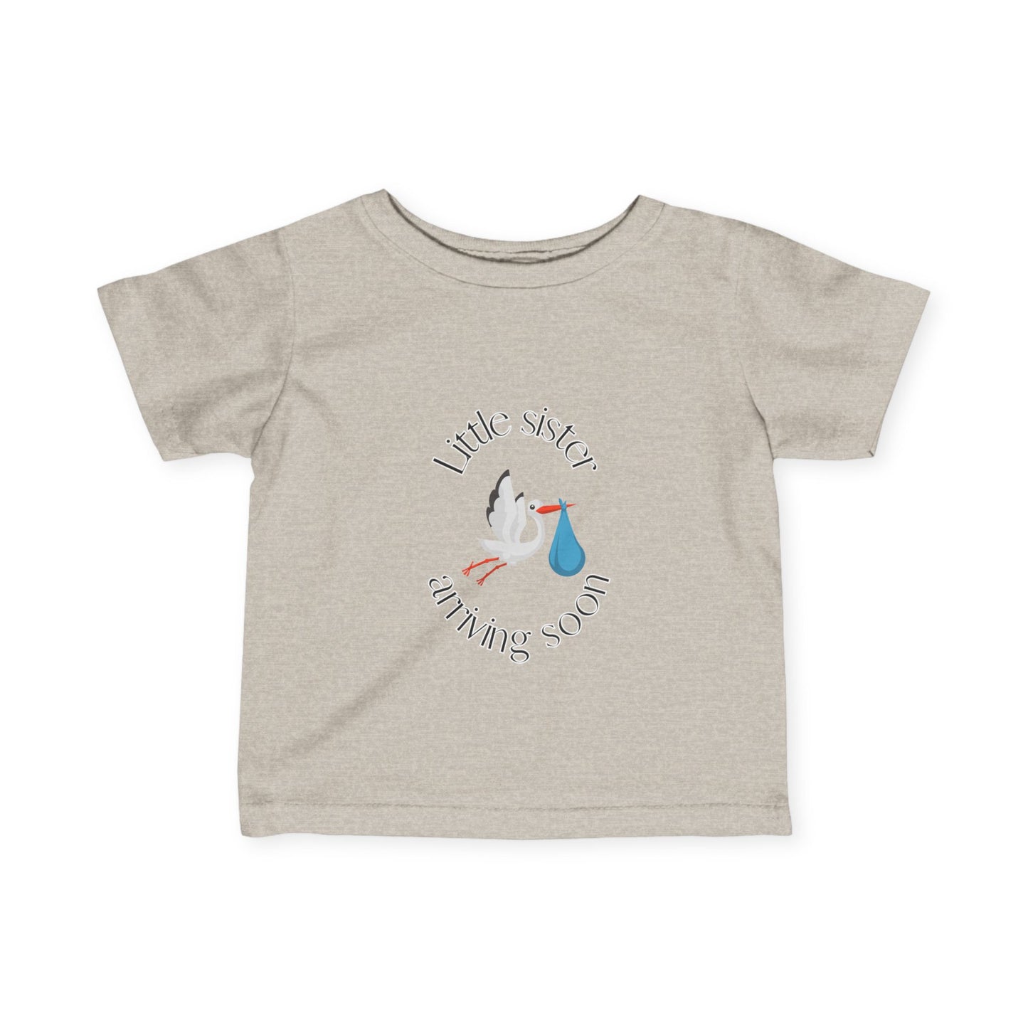 Little Sister Arriving Soon Infant Tee