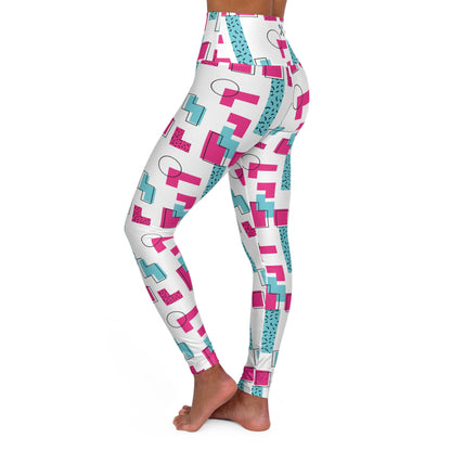 Retro Mom Glow High Waisted Yoga Leggings