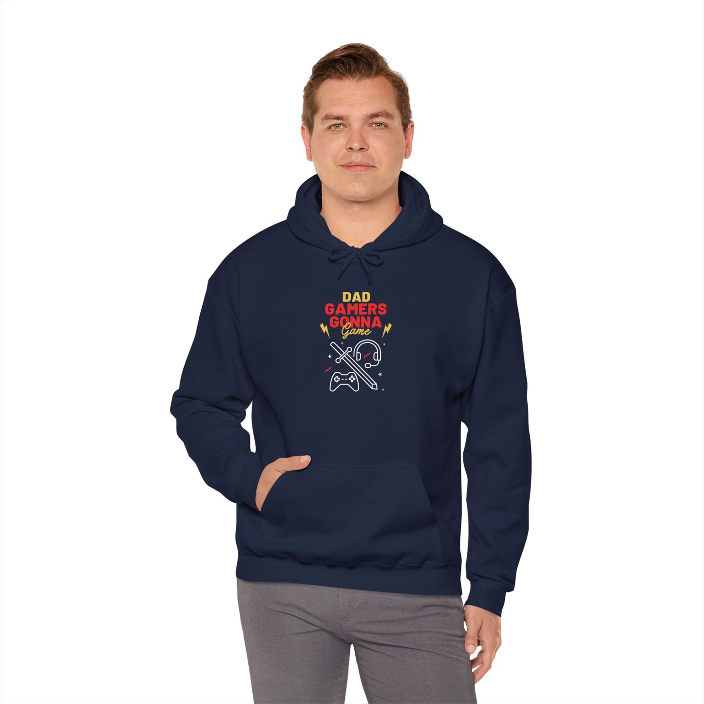 Gamer Dad's Hoodie Navy Hoodie
