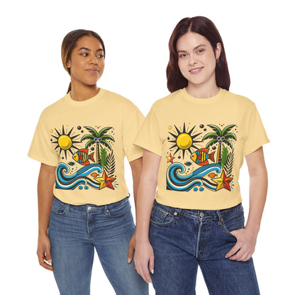 Paradise in Pattern High Contrast Tee