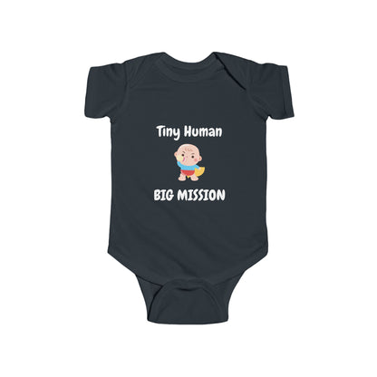 Tiny Human Big Mission Baby One-piece
