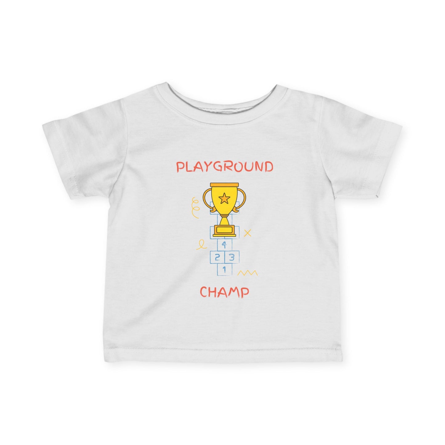 Playground Champ Infant Tee White Kids clothes