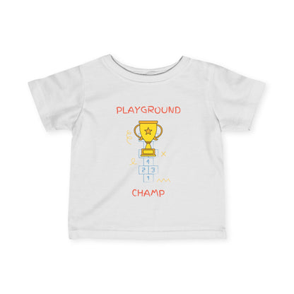 Playground Champ Infant Tee White Kids clothes