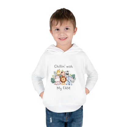 Chillin with My Fam Toddler Fleece Hoodie