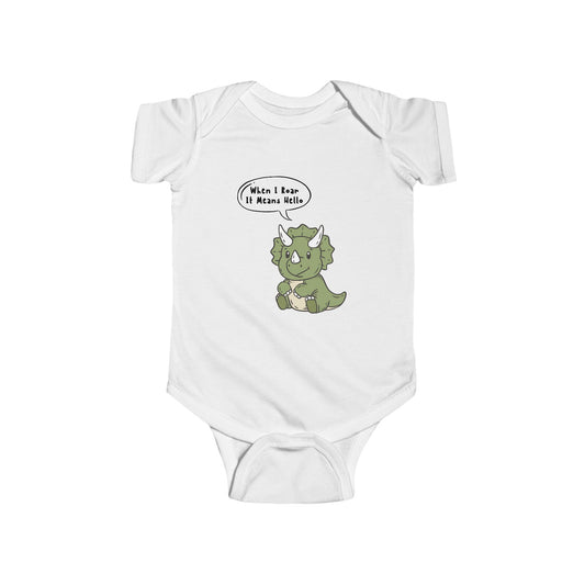 Roar Means Hello Baby One-piece