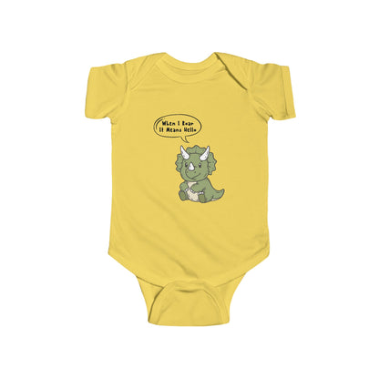 Roar Means Hello Baby One-piece