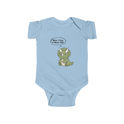 Roar Means Hello Baby One-piece