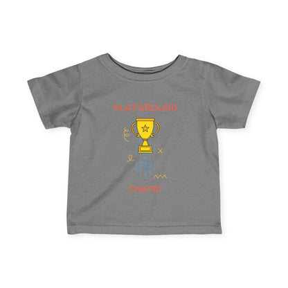 Playground Champ Infant Tee Granite Heather Kids clothes