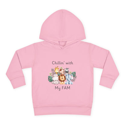 Chillin with My Fam Toddler Fleece Hoodie