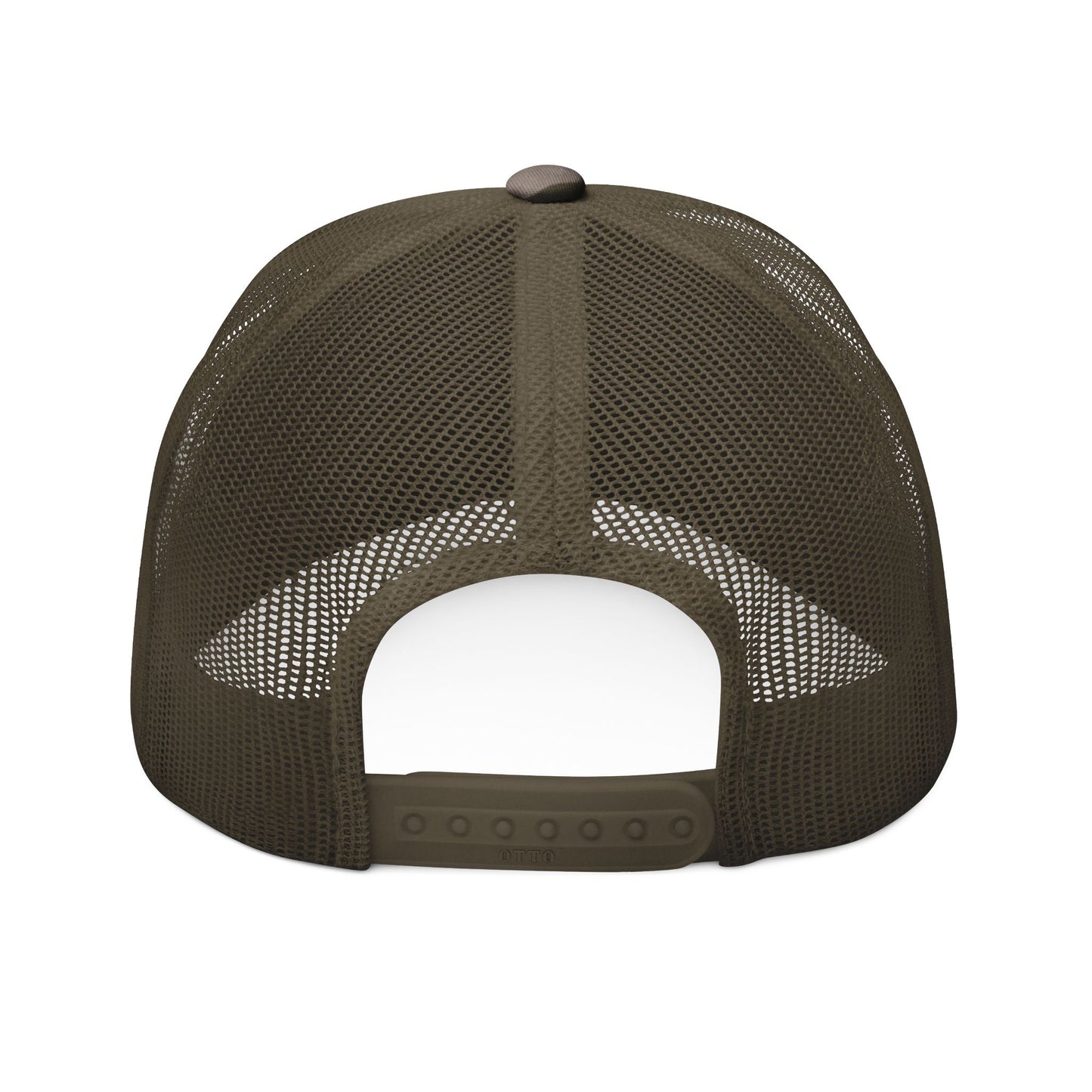 Peekaboo Camo Trucker Hat | Embroidered