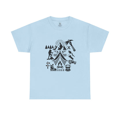 High Contrast Camping Scene Tee