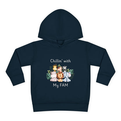 Chillin with My Fam Toddler Fleece Hoodie