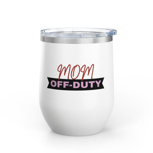 Mom Off Duty Wine Tumbler, 12oz